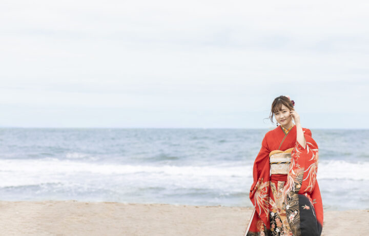 海で成人式前撮り