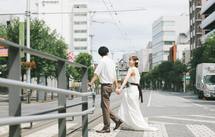 街フォトウエディング♡