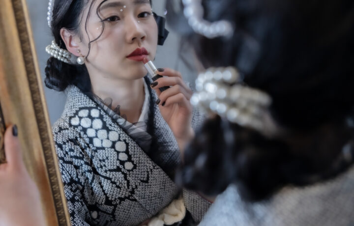 大人気！♡黒絞り振袖