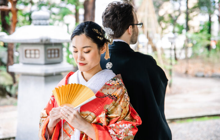 神社で和装婚礼写真【前撮り・フォトウェディング】