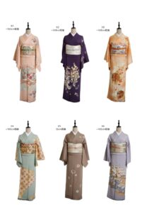 訪問着を着ているマネキンの画像