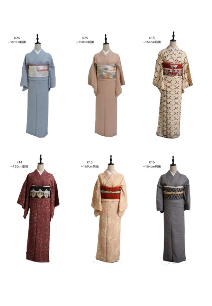 訪問着を着ているマネキンの画像