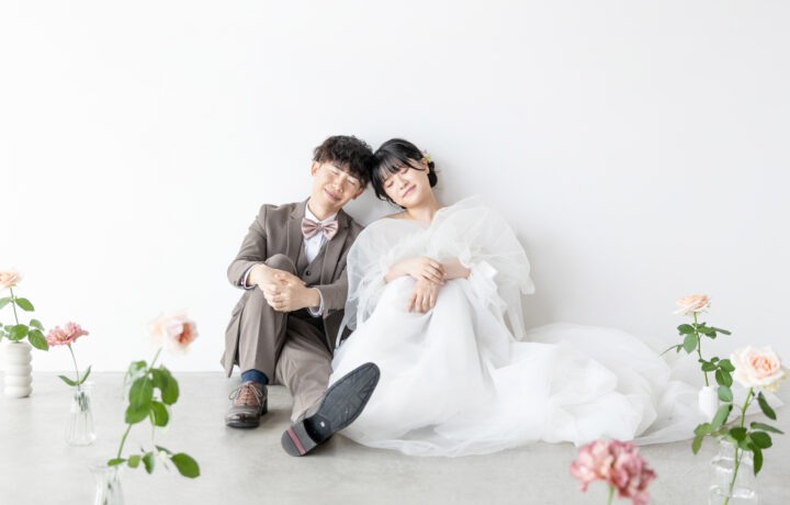 富山で冬のフォトウェディング！ スタジオ撮影で前撮り