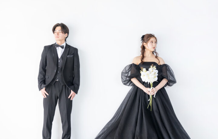 富山でフォトウェディング｜ブラックドレスで叶える大人シックな前撮り