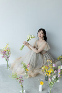 富山のコアラでスタジオ撮影を行なった花嫁の富山フォトウェディング