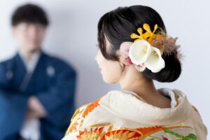 富山のコアラで撮影した和装のヘアスタイル