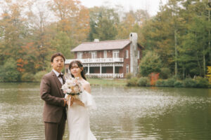 富山のコアラが軽井沢でロケーションフォトウェディングを行なった新郎新婦の前撮り写真