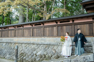 富山のコアラで和装フォトウェディングを行なったロケーションフォトウェディング