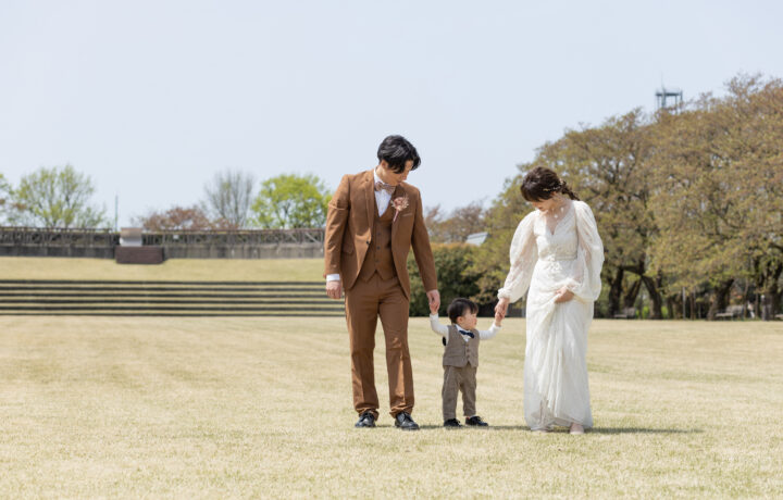 富山でのフォトウェディングで家族と一緒に素敵な思い出を残す