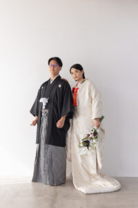 富山のコアラで和装フォトウェディングを行なった新郎新婦の富山フォトウェディング