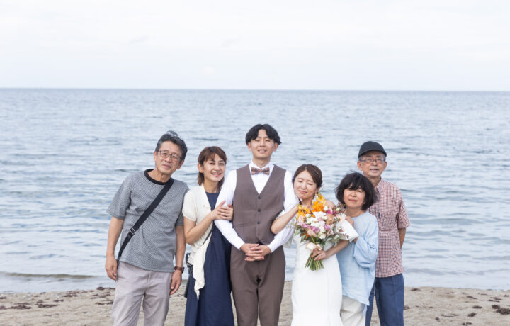 富山のフォトウェディング前撮りで家族と一緒に撮るおすすめプラン