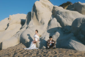 富山のコアラでロケーションフォトウェディングを行なった新郎新婦のフォトウェディング
